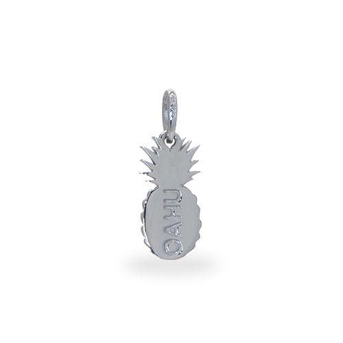 Pineapple Charm/Pendant in Sterling Silver - 15mm-Maui Divers Jewelry