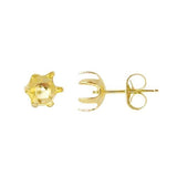Pick A Pearl 6 Prong Earrings in Gold - Maui Divers Jewelry