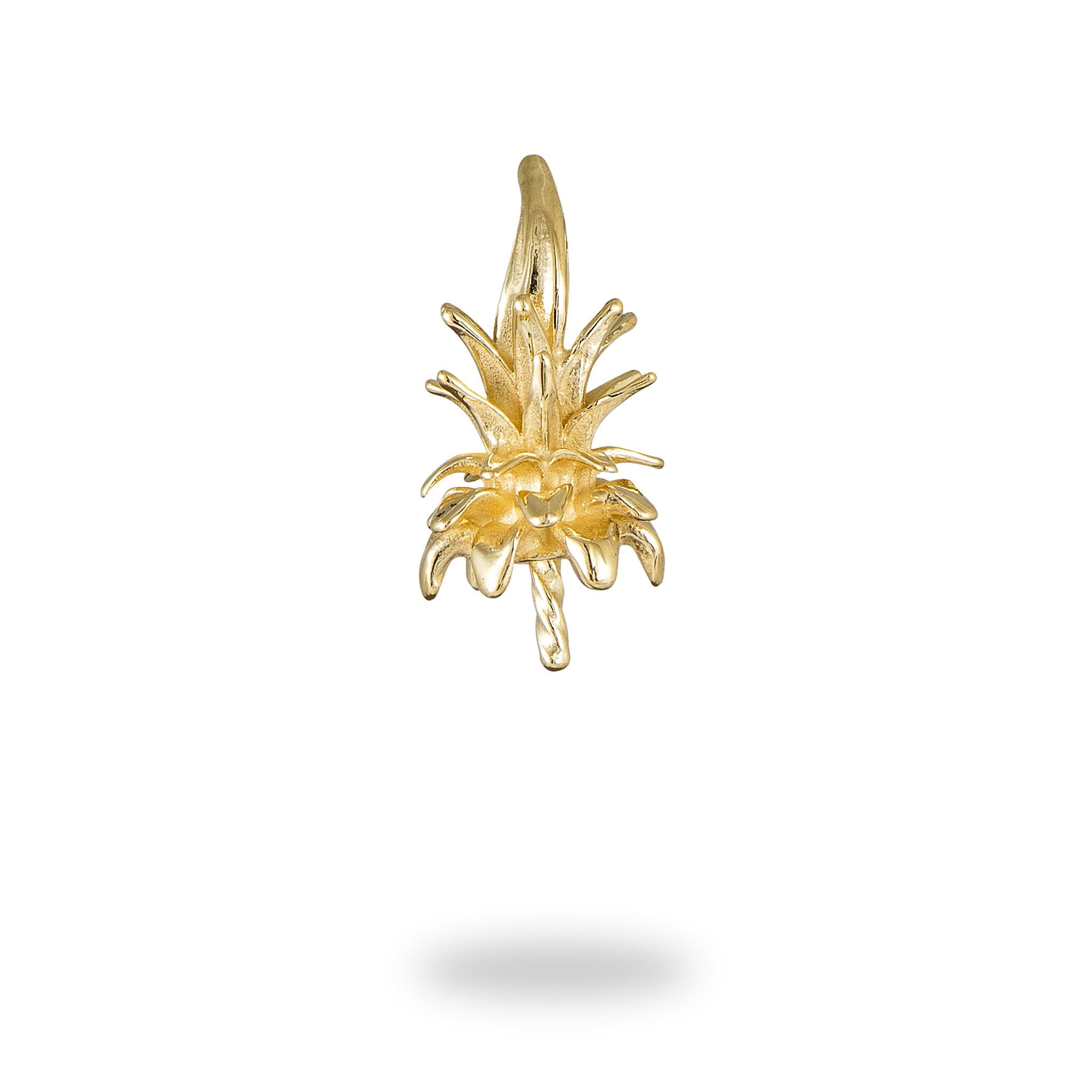Pick-a-Pearl Pineapple Crown Pendant in Yellow Gold - Maui Divers Jewelry