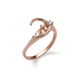 Pick-a-Pearl Ring in Rose Gold with Diamond - Maui Divers Jewelry