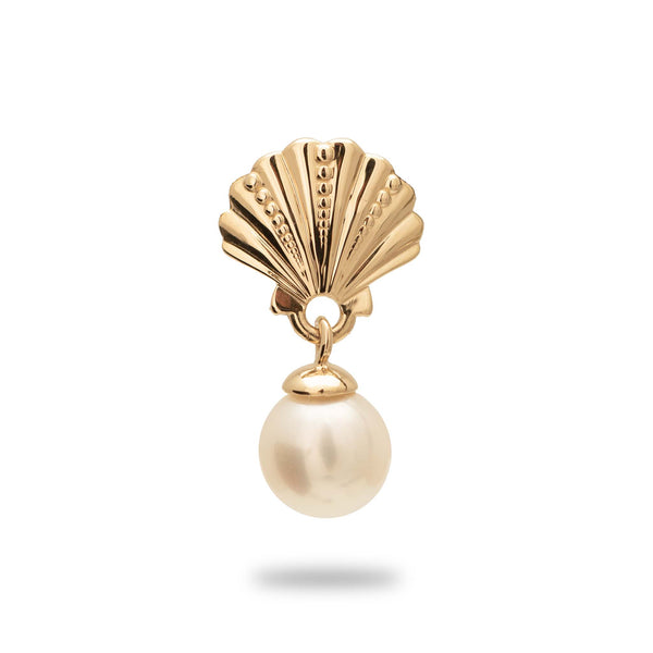 Pick A Pearl Seashells Pendant in Gold with White Pearl - Maui Divers Jewelry