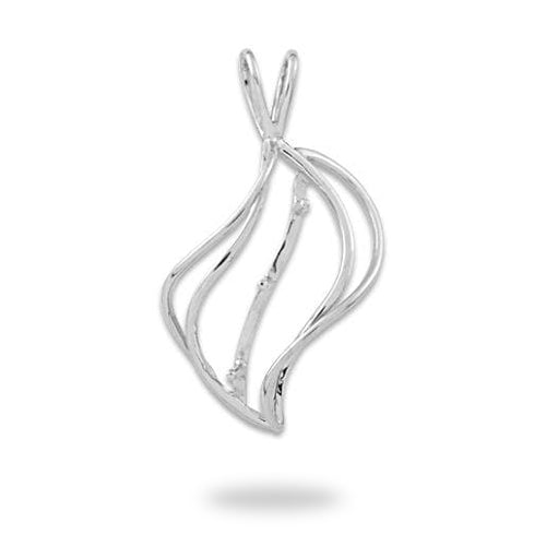 Pick A Pearl Waterfall Pendant in White Gold - Maui Divers Jewelry