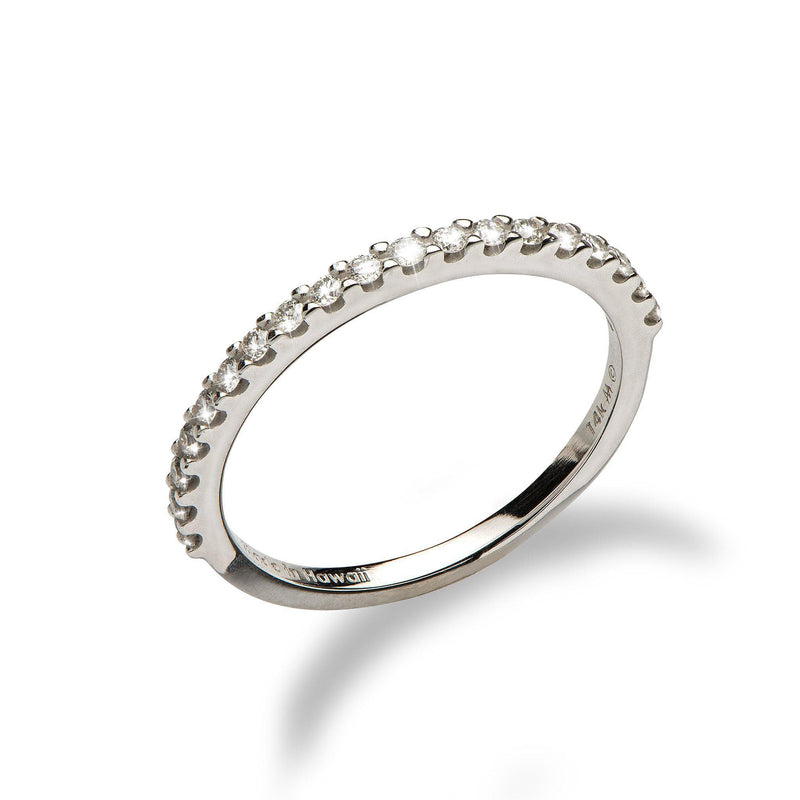 Anniversary Ring in White Gold with Diamonds-Maui Divers Jewelry