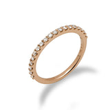 Anniversary Ring in Rose Gold with Diamonds-Maui Divers Jewelry