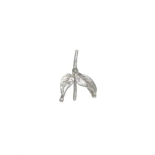 Maile Leaf Pendant Mounting in Sterling Silver - Maui Divers Jewelry