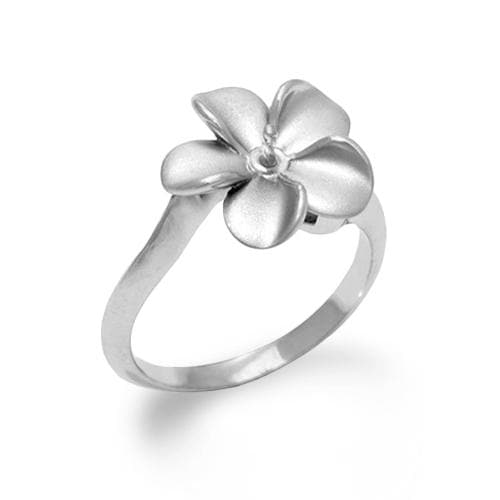 Pick A Pearl Plumeria Ring in Sterling Silver - 13mm - Maui Divers Jewelry