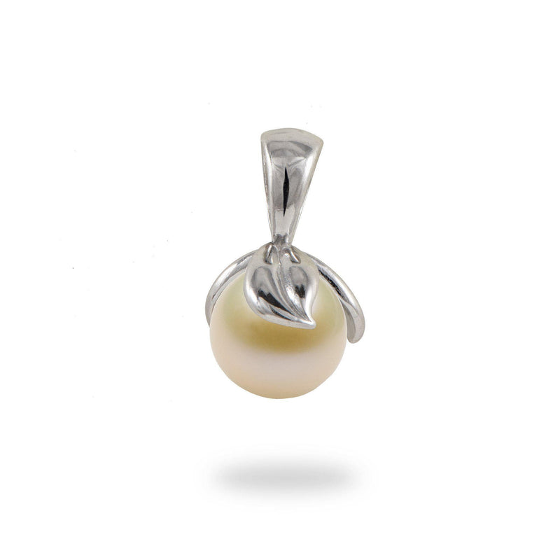 Pick-a-Pearl Maile Pendant in Sterling Silver with White Pearl - Maui Divers Jewelry