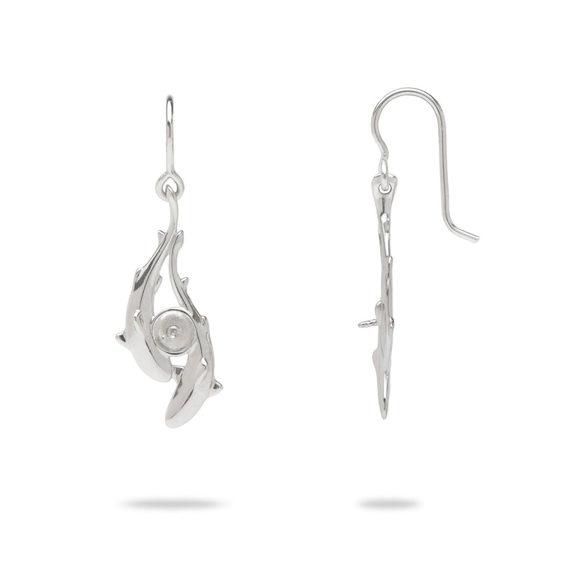 Pick-a-Pearl Earrings in Sterling Silver - 32mm - Maui Divers Jewelry