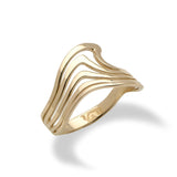 Nalu Ring in Gold - 11mm-Maui Divers Jewelry