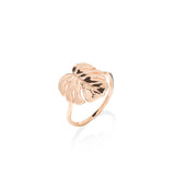 Monstera Ring in Rose Gold - 15mm - Maui Divers Jewelry