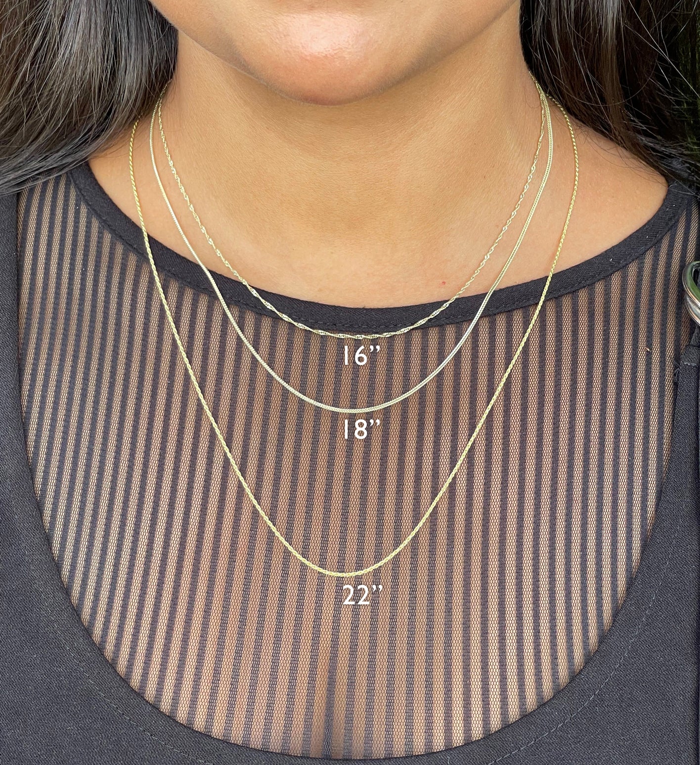 16,5-18" verstellbare Heritage Tahiti-Perlenkette in Gold