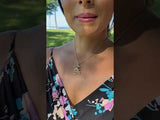 Video of a woman wearing the Honu Ohana (Family) Pendant in Gold - 25mm - Maui Divers Jewelry