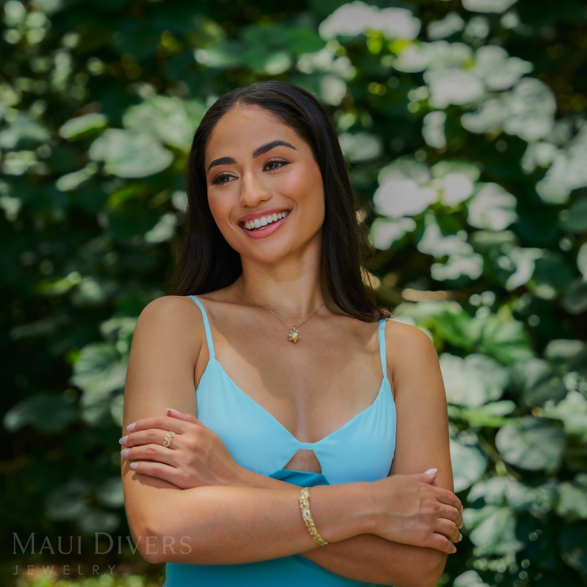 プロテア・南洋パール・ペンダント ダイヤモンド・ゴールド 10-11mm