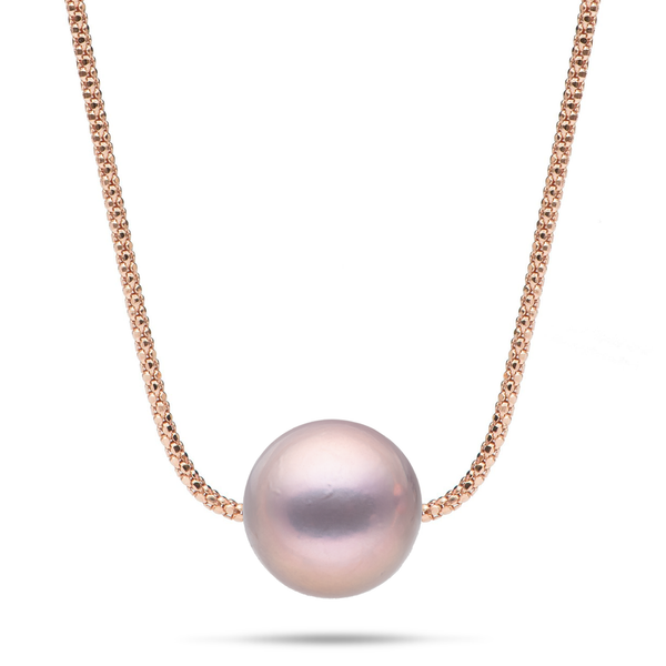 Maui divers Jewelry ピンクゴールド　真珠ネックレス Pick A Pearl Waterfall Pendant in Rose Gold - 22mm