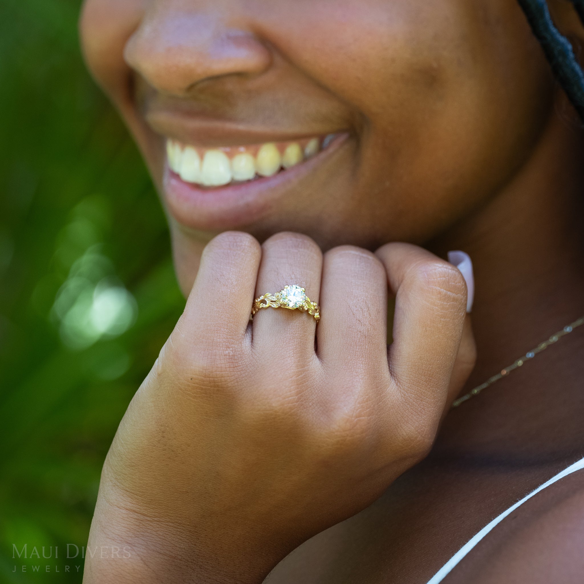 Living Heirloom Solitaire Lab Grown Diamond Engagement Ring in Gold