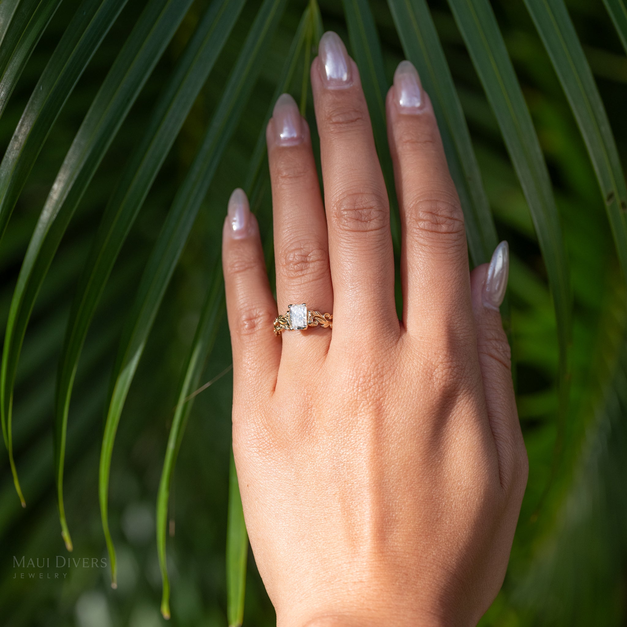 Living Heirloom Solitaire Lab Grown Diamond Engagement Ring in Gold