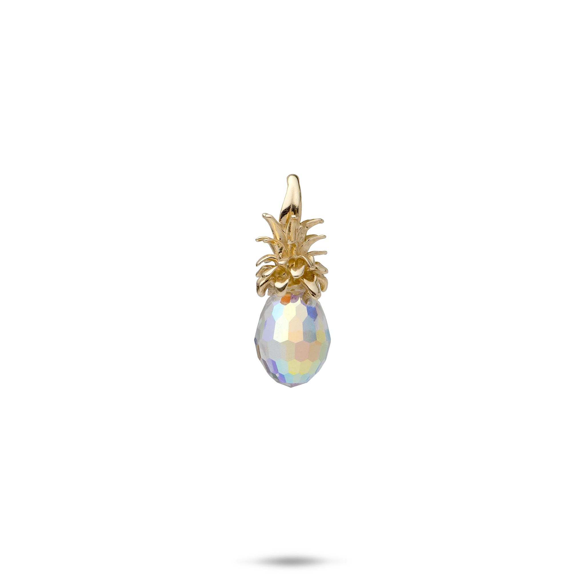 Crystal Pineapple Pendant in Gold - 20mm