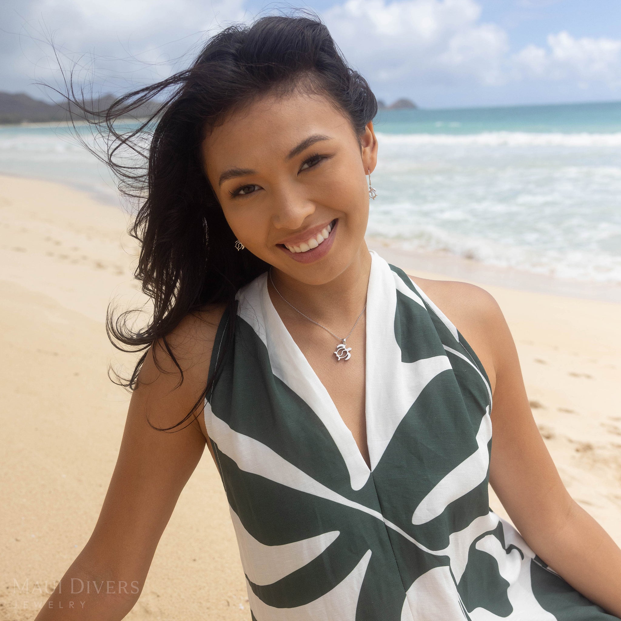 ホヌ・インヤン・ペンダント スターリングシルバー 20mm