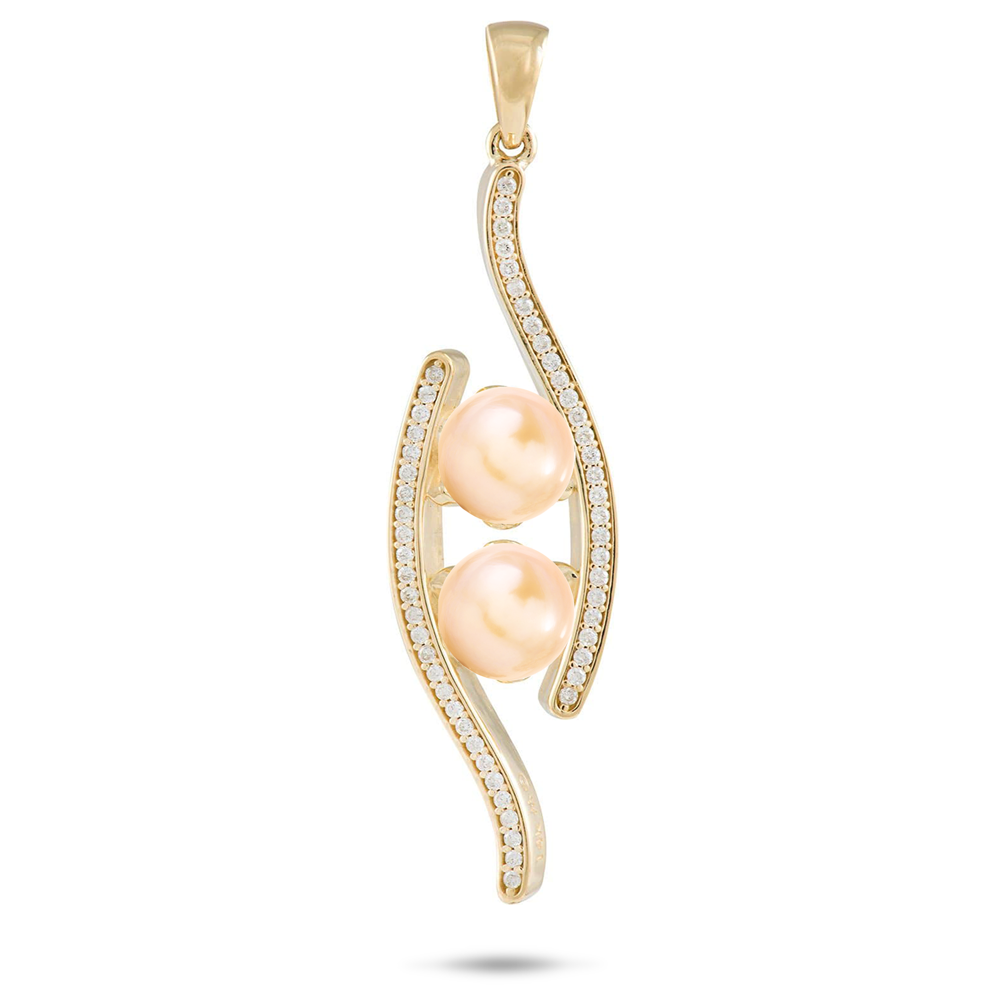 Pick A Pearl Pendant in Gold - 39mm
