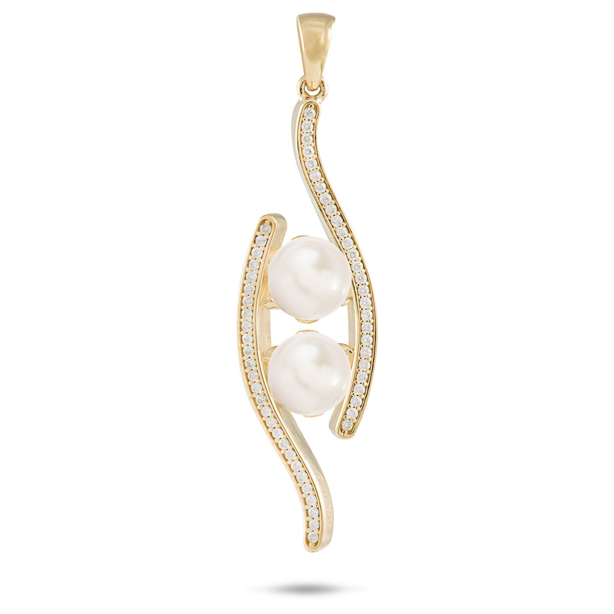 Pick A Pearl Pendant in Gold - 39mm