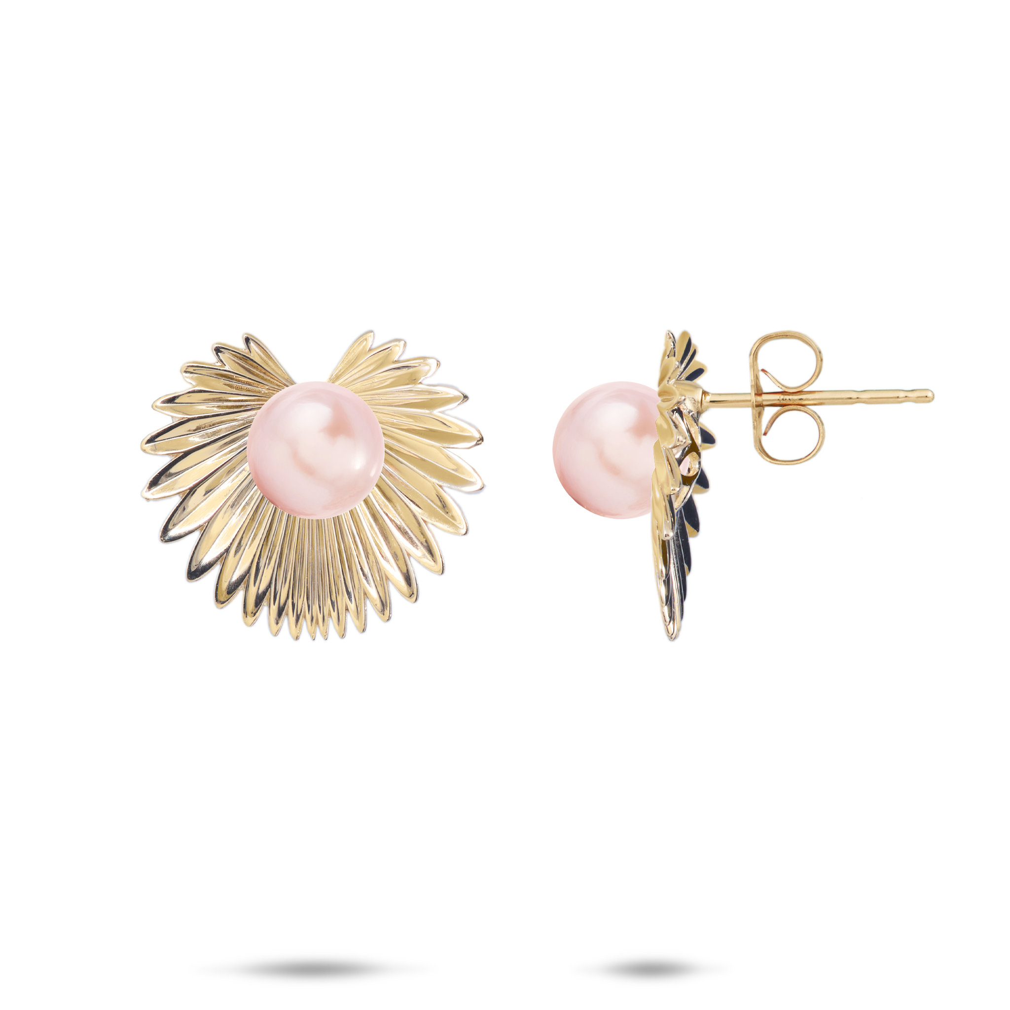 Pick A Pearl Kailua Palms Earrings in Gold - 14mm