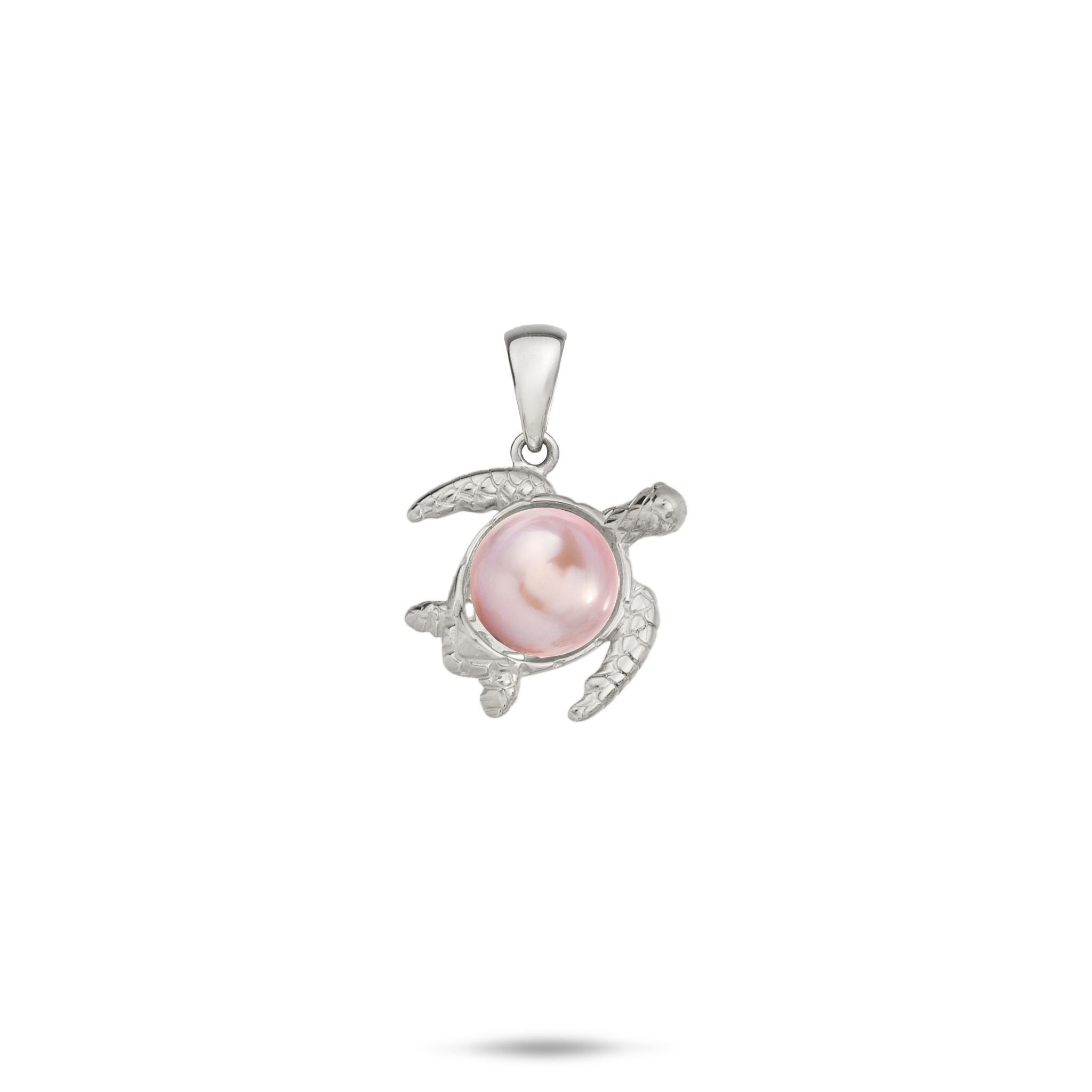 Pick A Pearl Honu Pendant in White Gold - 12mm