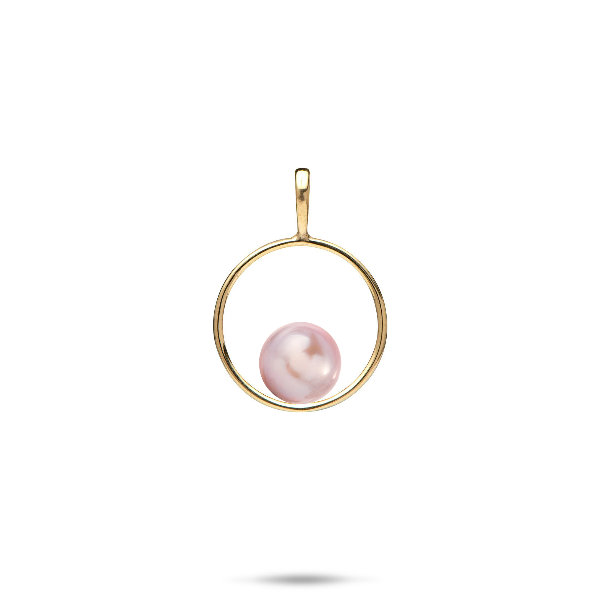 Pick A Pearl Circle of Life Pendant in Gold - 21mm
