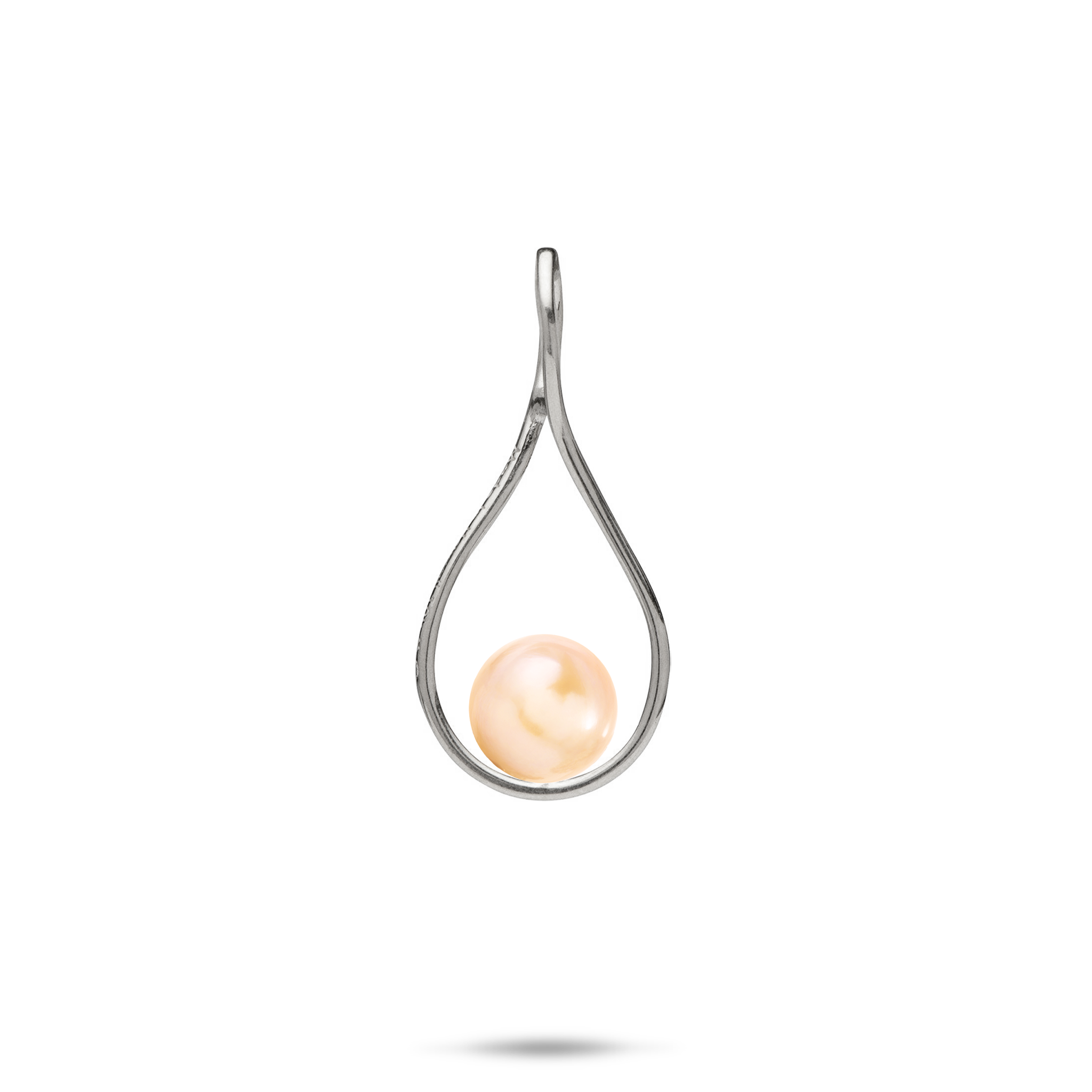 Pick A Pearl Pendant in White Gold - 25mm