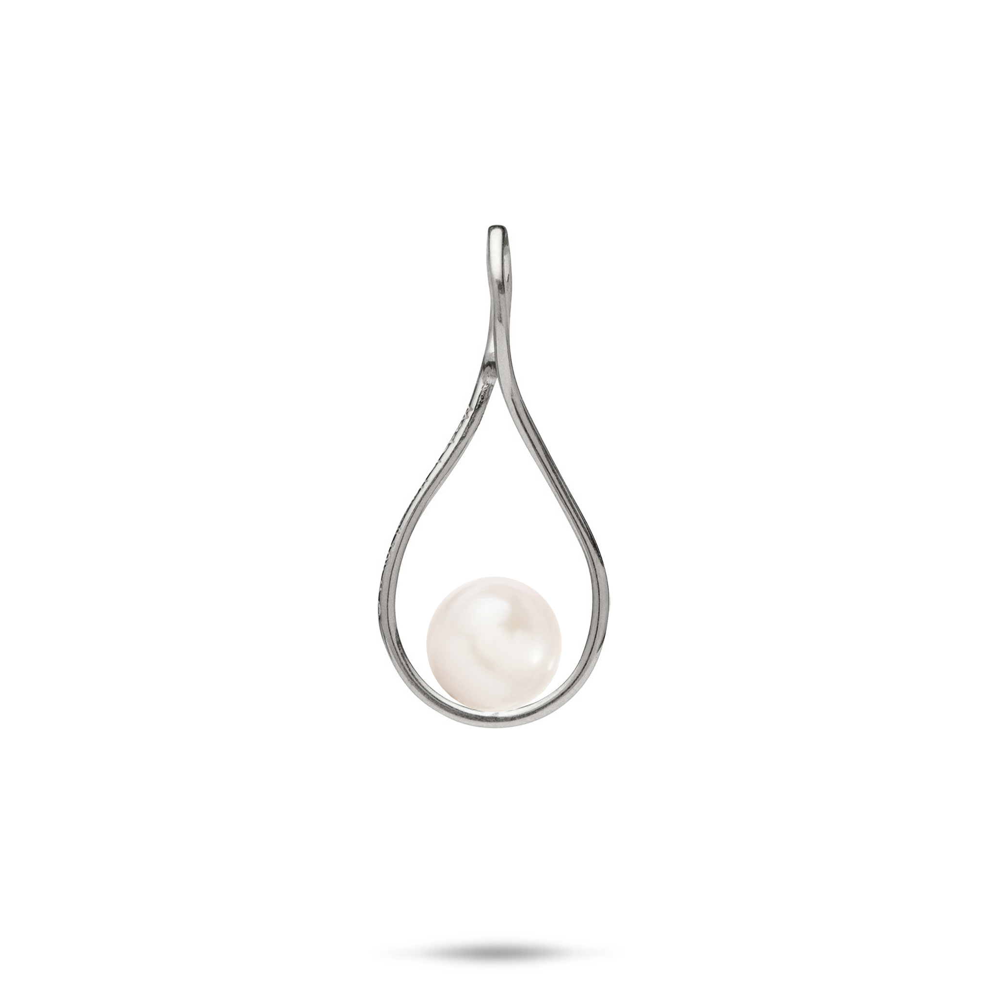 Pick A Pearl Pendant in White Gold - 25mm