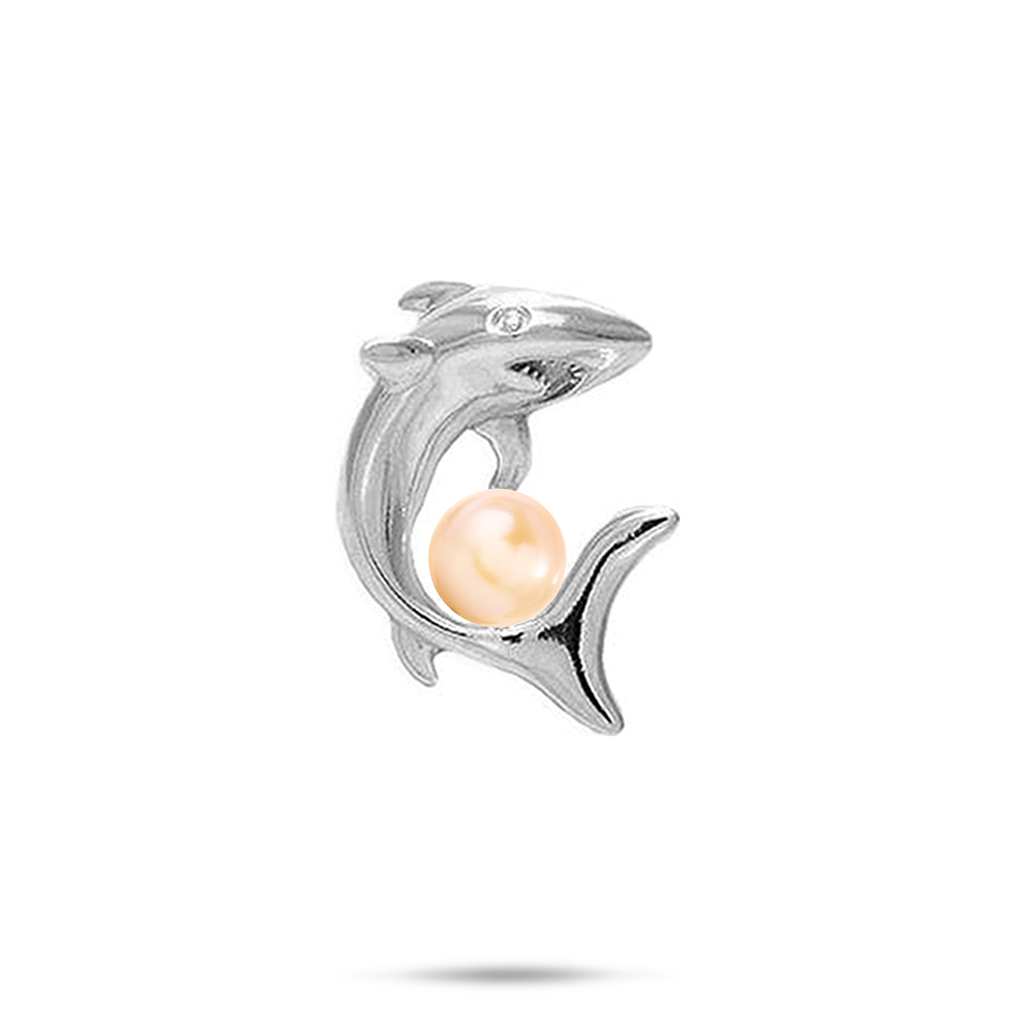 Pick A Pearl Shark Pendant in Sterling Silver - 23mm