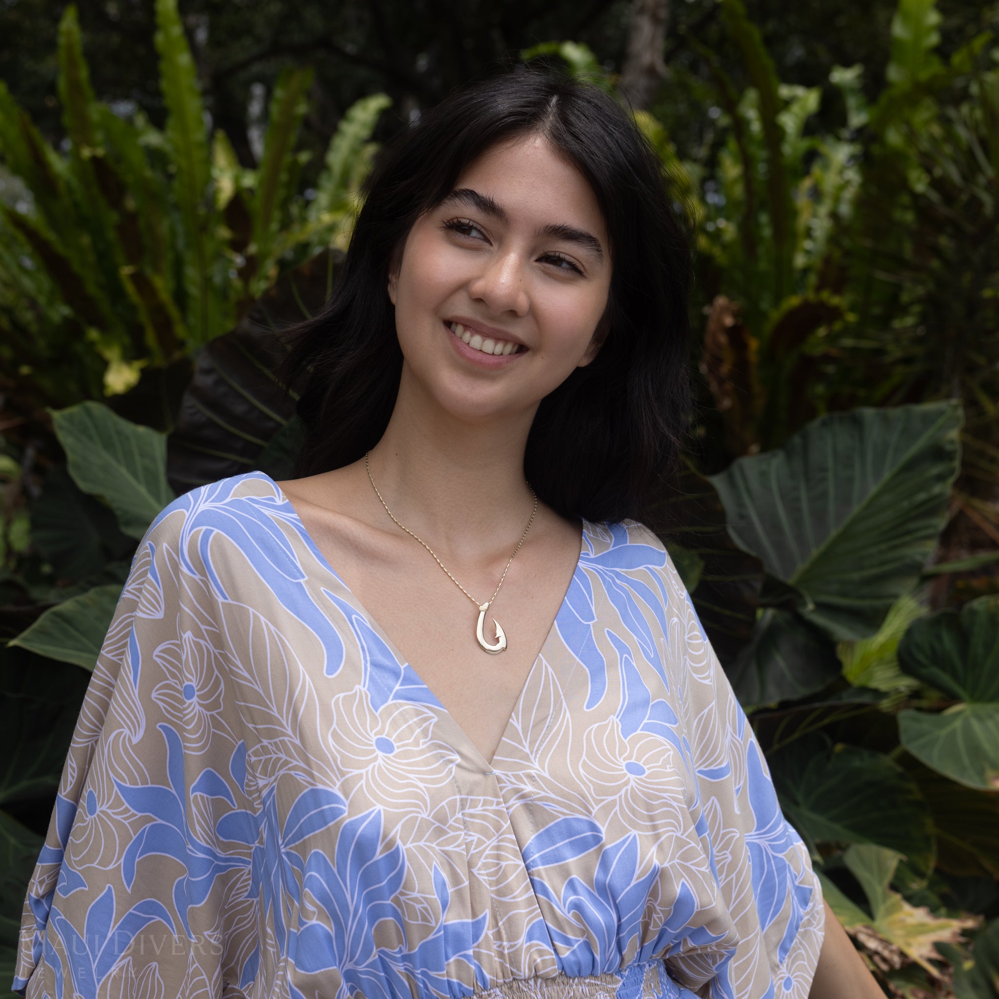 フィッシュフック・ペンダント ゴールド - 35mm